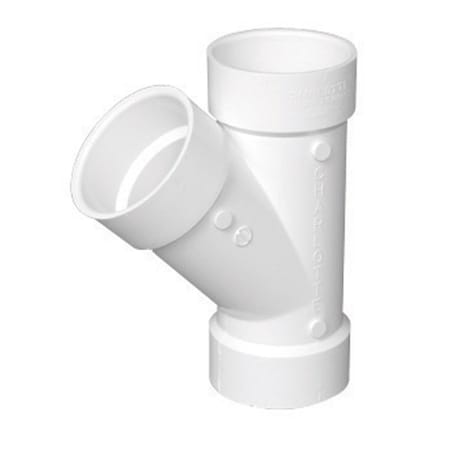 Charlotte Pipe And Foundry Charlotte Pipe Schedule 40 4 in. Hub X 4 in. D Hub PVC Wye 1 pk PVC006001400